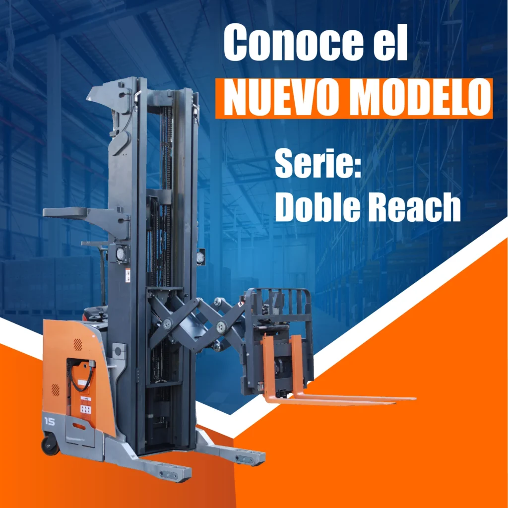 MONTACARGAS DOBLE REACH